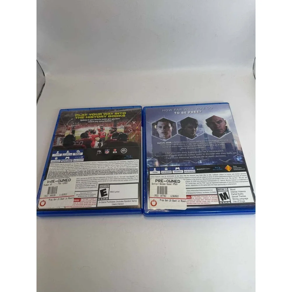 PS4 Game Bundle Spider-Man Miles Morales Detroit Madden 23 Kingdom Come 6 Games